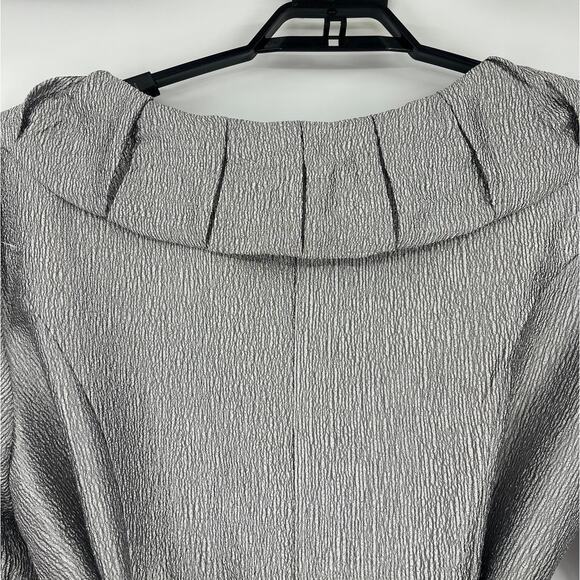 Dressbarn Collection Ruffle Collar Cocktail Womens Jacket Sz 20W Retro Glam Belt - Picture 9 of 13